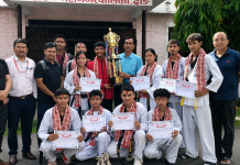 घाेराही नगर खेलकुदद्वारा खेलाडी सम्मानित