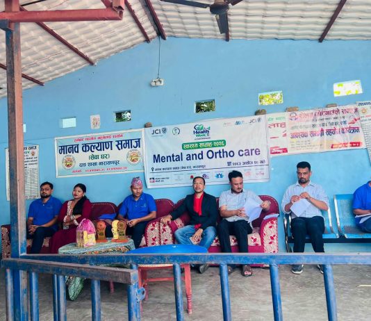 मानव सेवा आश्रममा जेसीजको स्वास्थ्य शिविर, ४२ जनाले लिए सेवा